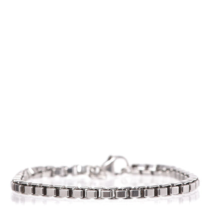 Tiffany Sterling Silver 4mm Venetian Link Bracelet 1 of 5