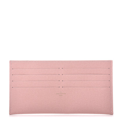 Louis Vuitton Calfskin Felicie Card Holder Insert Rose Ballerine 1 of 6