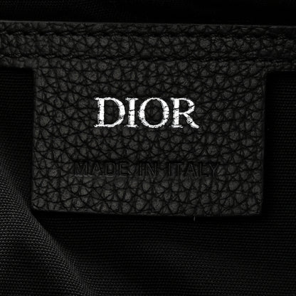 Christian Dior Grained Calfskin Oblique Saddle Messenger Black 6 of 11