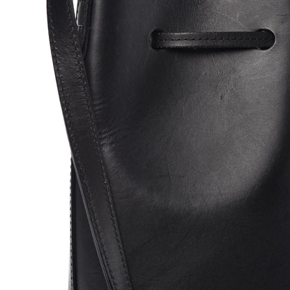 Mansur Gavriel Vegetable Tanned Calfskin Bucket Bag Black Blu 9 of 13