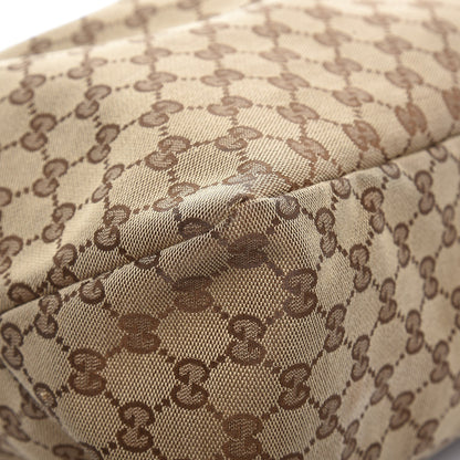 Gucci Monogram Large Horsebit Chain Hobo Dark Brown 9 of 12