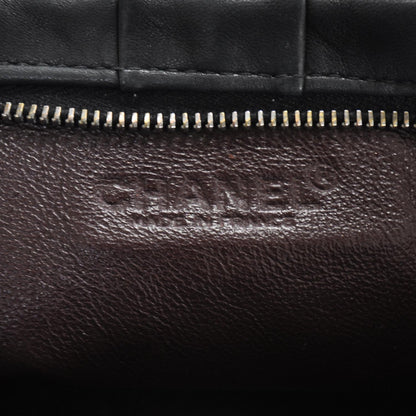Chanel Lambskin Pleated Tassel Shoulder Bag Blak 7 of 9