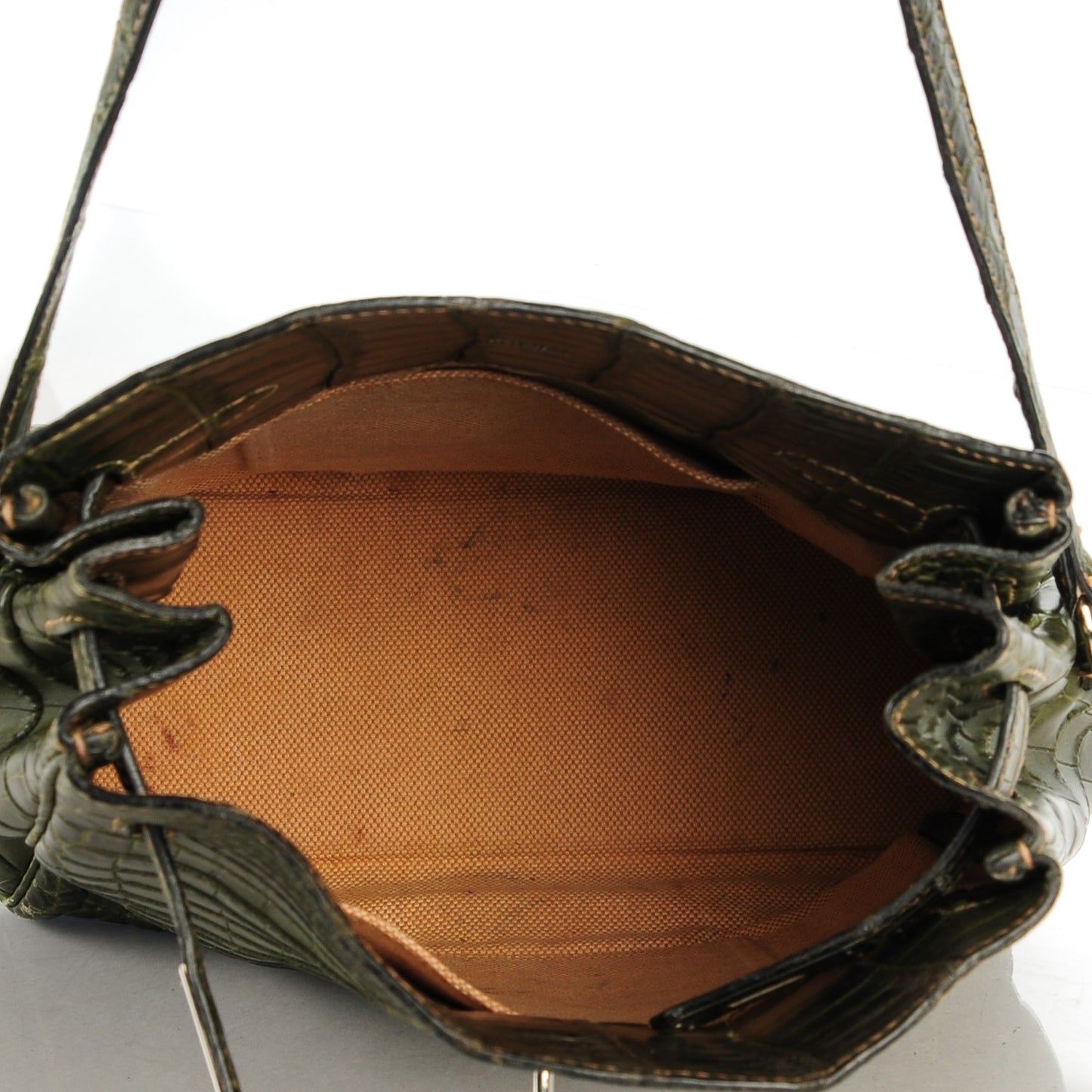 Shiny Niloticus Crocodile Kelly Sport 26 Vert Olive