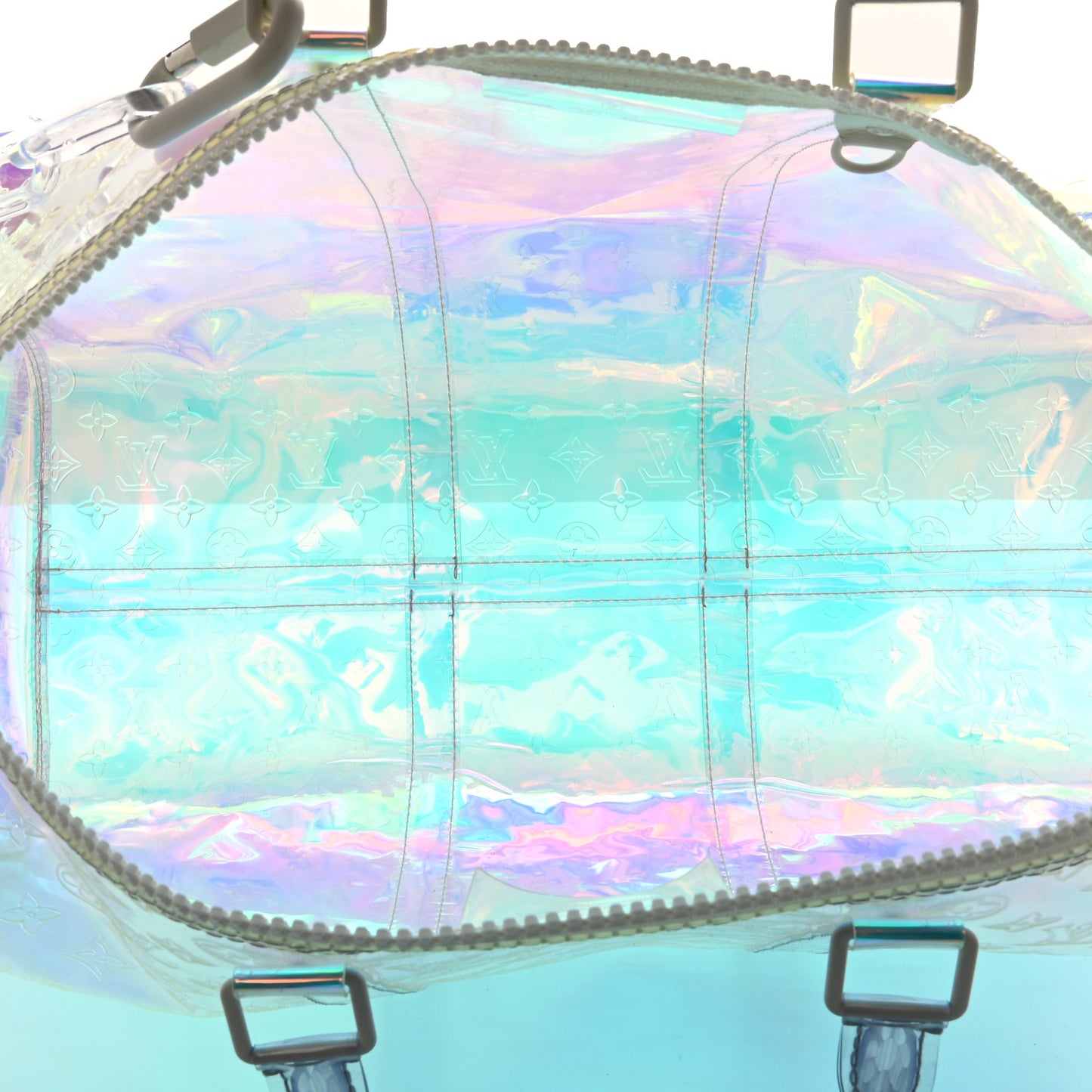 PVC Monogram Keepall Bandouliere 50 Iridescent Prism
