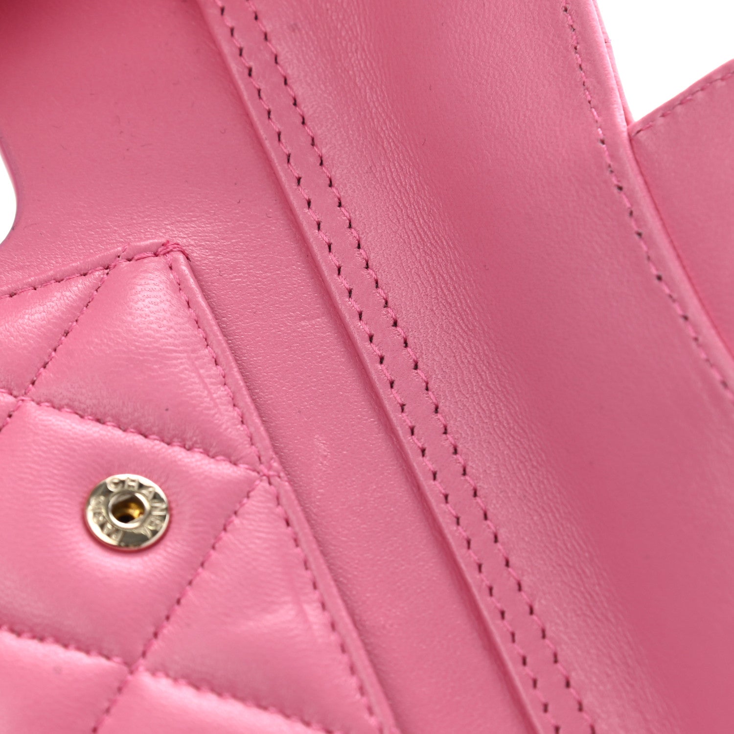 Chanel Lambskin Quilted iPhone XII Case With Chain Pink 8 of 11