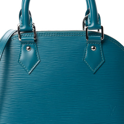 Louis Vuitton Epi Alma BB Cyan 9 of 9