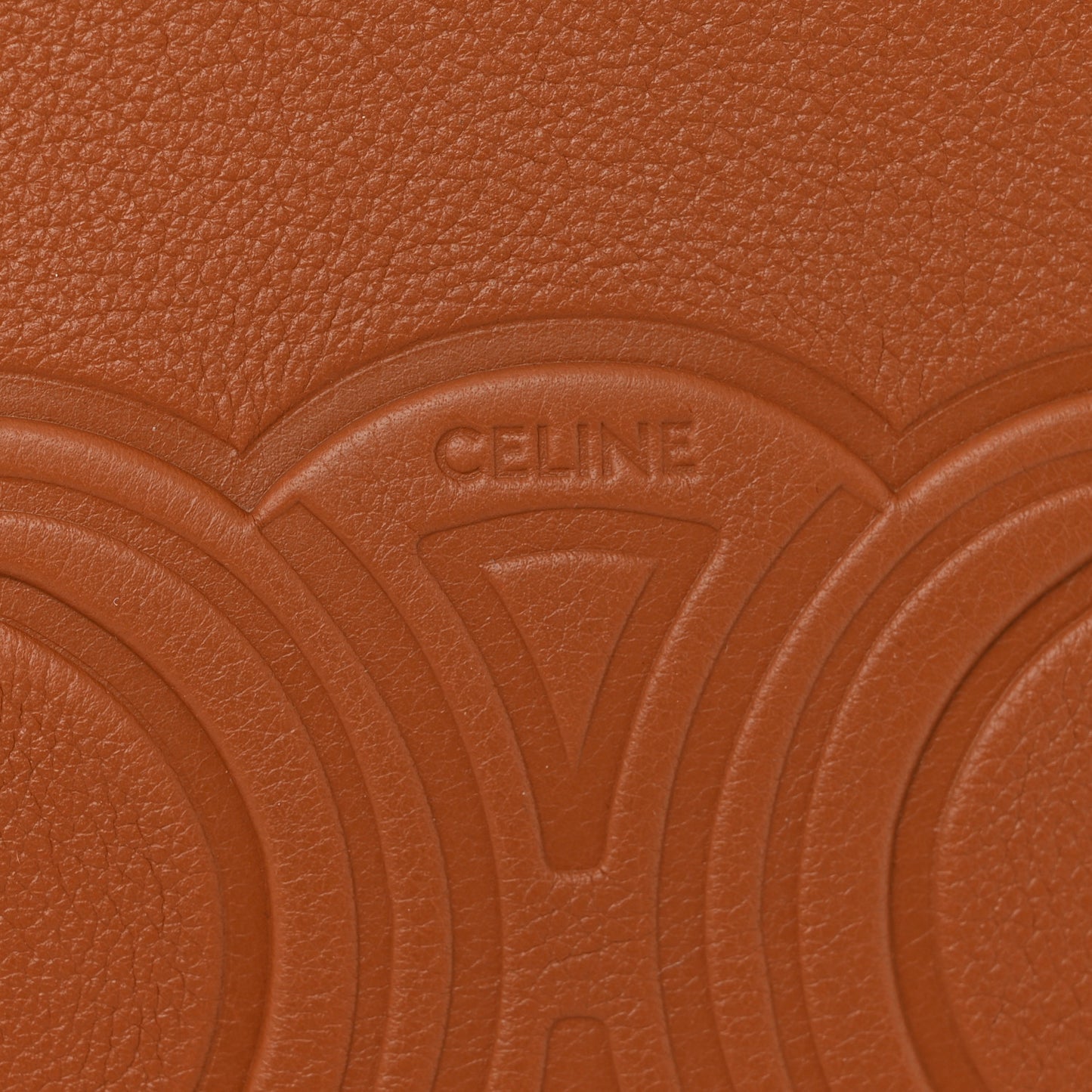 Supple Calfskin Medium Triomphe Heloise Shoulder Bag Tan