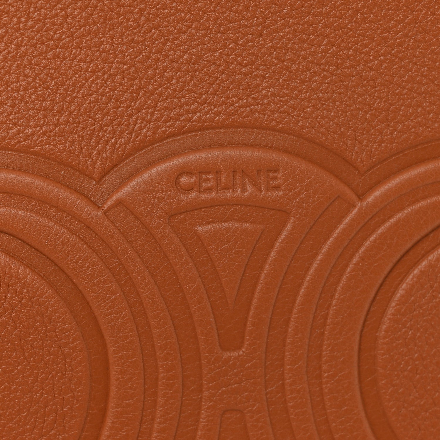 Celine Supple Calfskin Medium Triomphe Heloise Shoulder Bag Tan 6 of 11