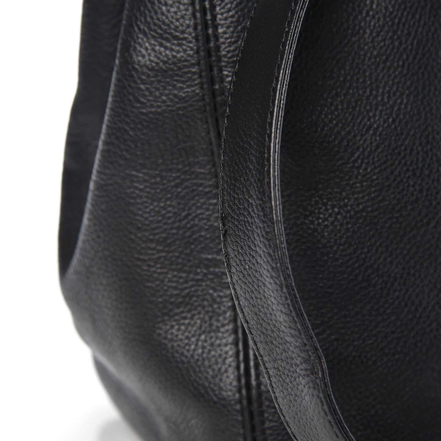 Calfskin Cerf Shopper Tote Black