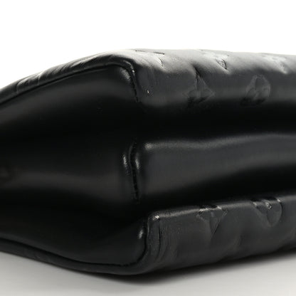 Louis Vuitton Lambskin Embossed Monogram Coussin PM Black 8 of 9