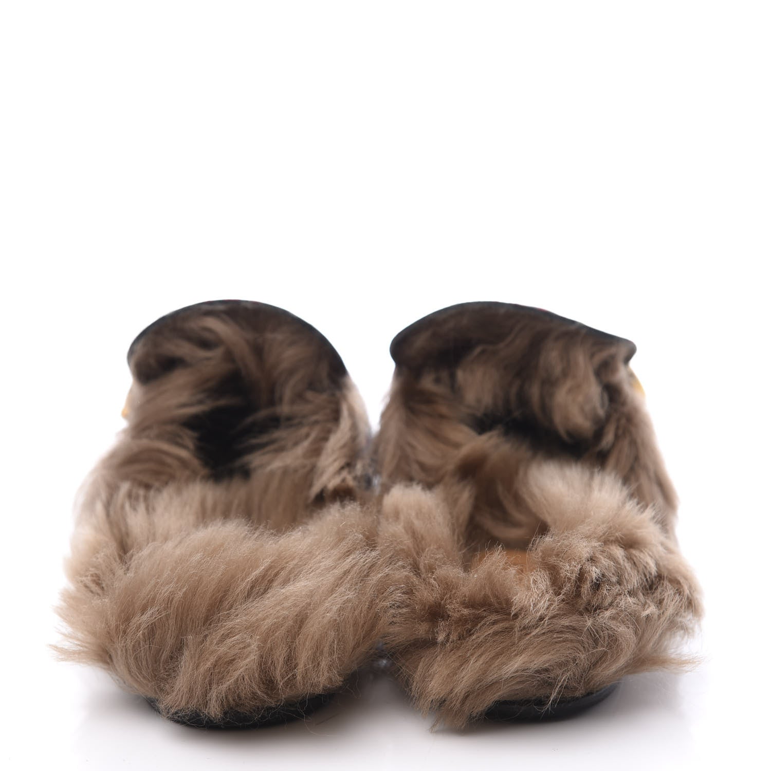 Gucci Canvas GG Monogram Diamond Fur Web GG Mens Princetown Slippers 12.5 Midnight Blue Hibiscus Red 7 of 10