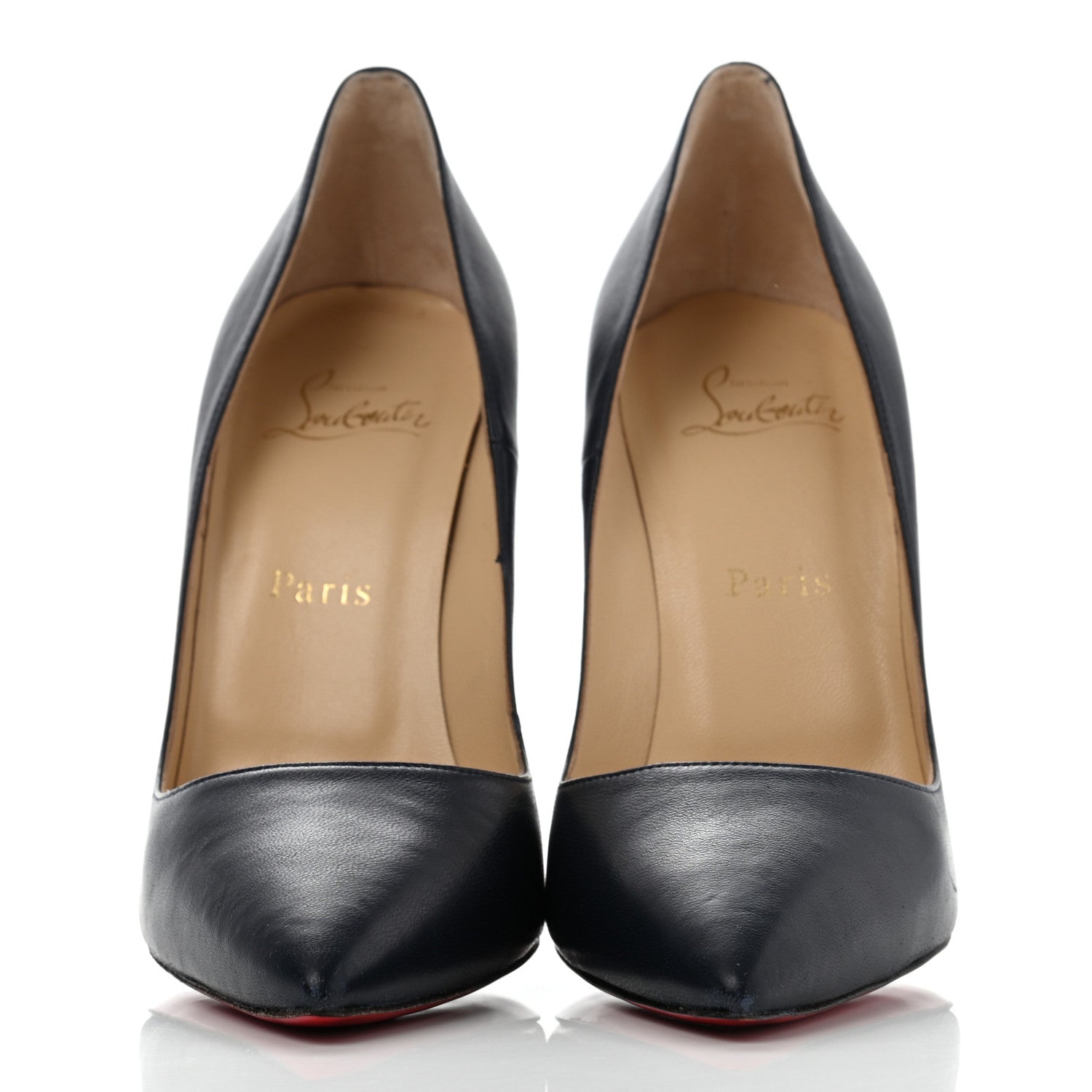 Christian Louboutin Lambskin So Kate 120 Pumps 39 Navy 2 of 11
