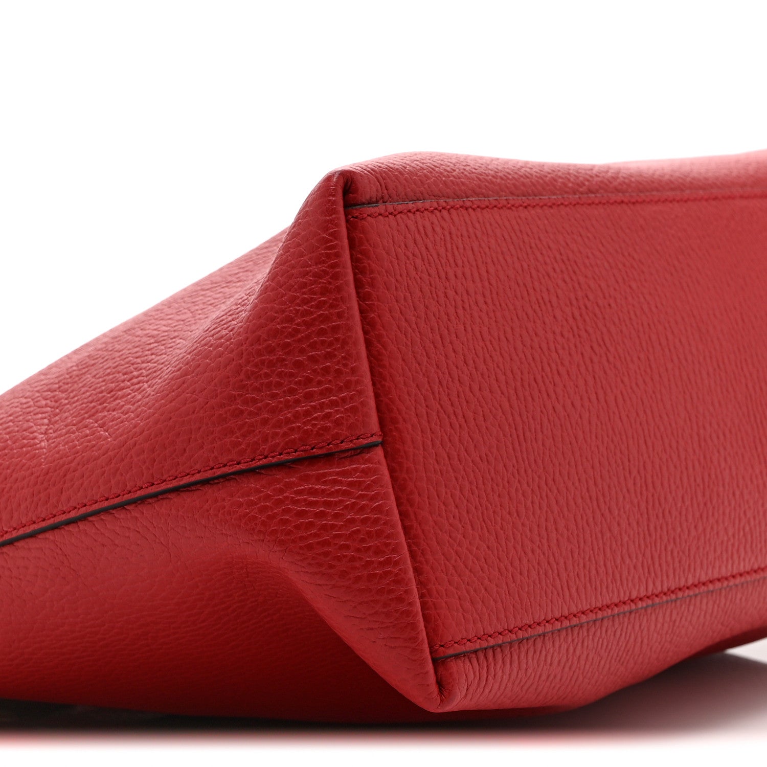 Gucci Dollar Calfskin GG Charm Satchel Red 10 of 11