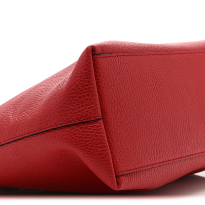 Gucci Dollar Calfskin GG Charm Satchel Red 10 of 11