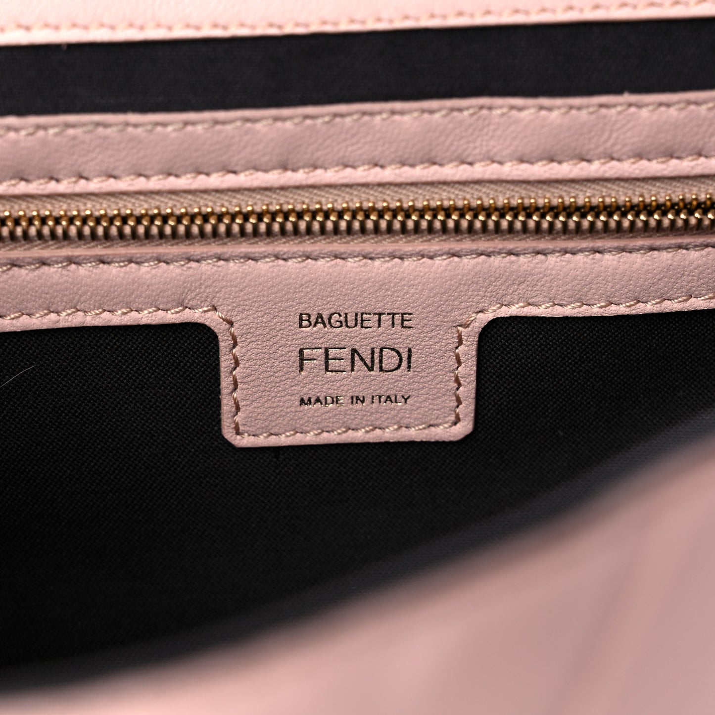 Nappa FF 1974 Embossed Baguette Rosa Quarzo