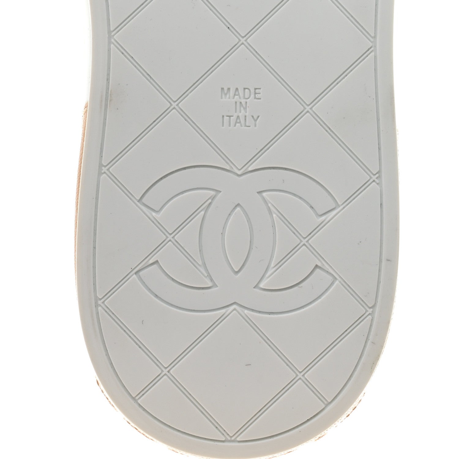 Chanel Lambskin Quilted Womens CC Stroll Sneakers 37 Beige 8 of 8