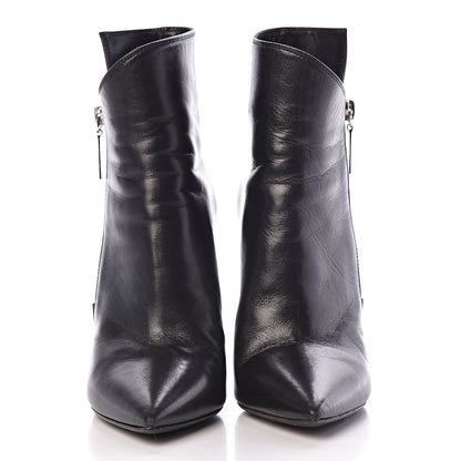 Saint Laurent Calfskin Niki 105 Wedge Booties 35.5 Black 2 of 13