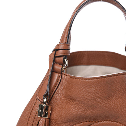 Gucci Pebbled Calfskin Small Soho Shoulder Bag Dusty Blush 16 of 17