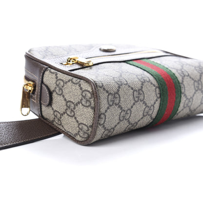 Gucci GG Supreme Monogram Web Small Ophidia Belt Bag 75 30 Dark Brown 7 of 11