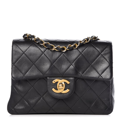 Chanel Lambskin Quilted Mini Square Flap Black 1 of 10