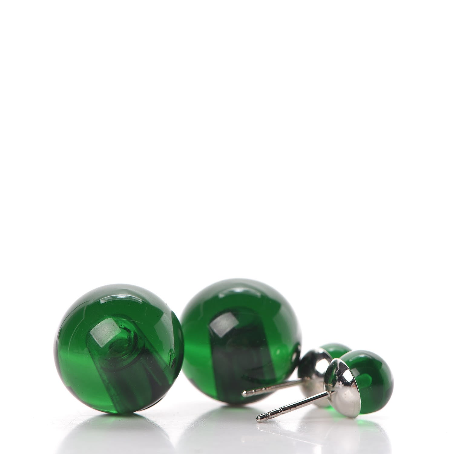 Christian Dior Mise En Dior Tribal Earrings Green 3 of 4