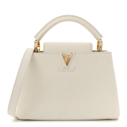 Louis Vuitton Taurillon Capucines BB Blanc Casse 1 of 9