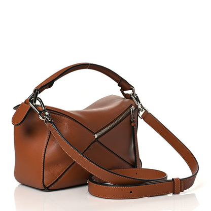 Loewe Calfskin Small Puzzle Bag Tan 3 of 10