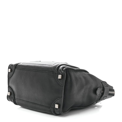 Celine Smooth Calfskin Micro Luggage Black 10 of 12
