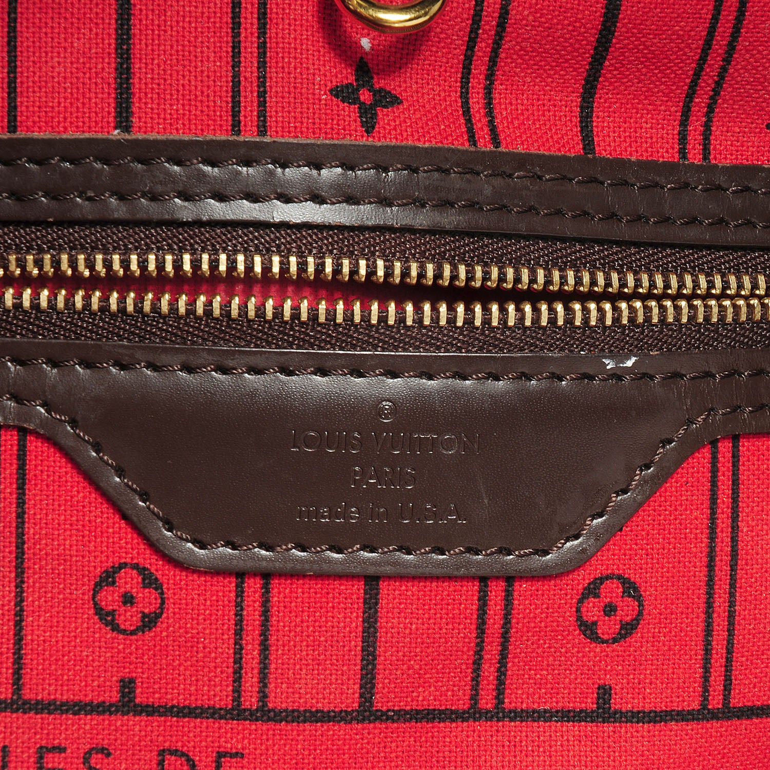 Louis Vuitton Damier Ebene Neverfull GM 8 of 9