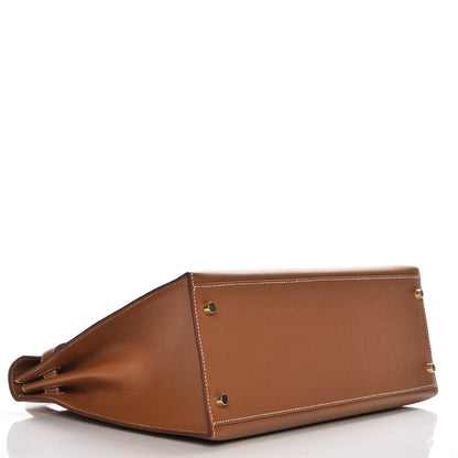 Hermes Epsom Kelly Sellier 35 Gold 6 of 33