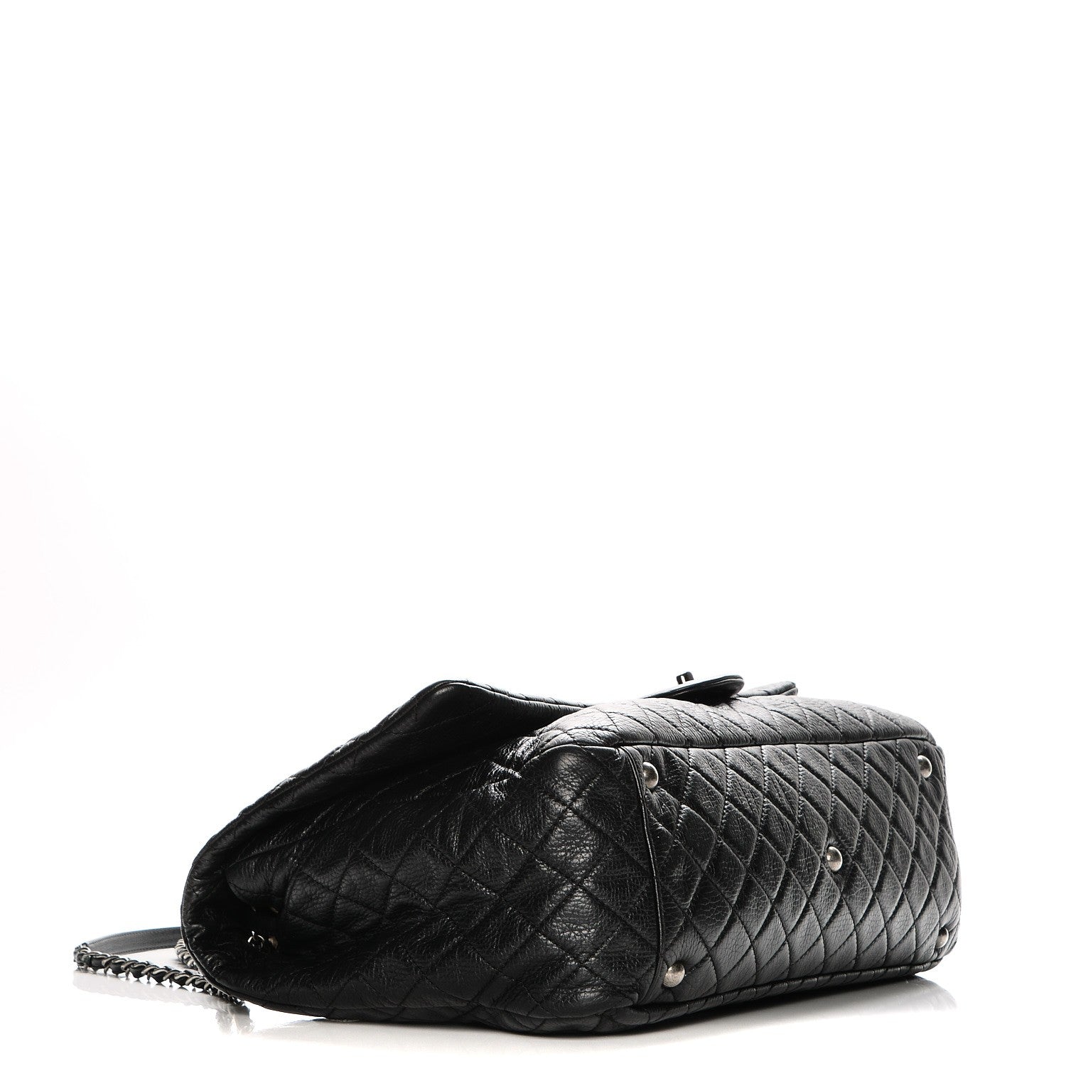 Chanel Calfskin Quilted XXL Travel Flap Bag Black 6 of 9