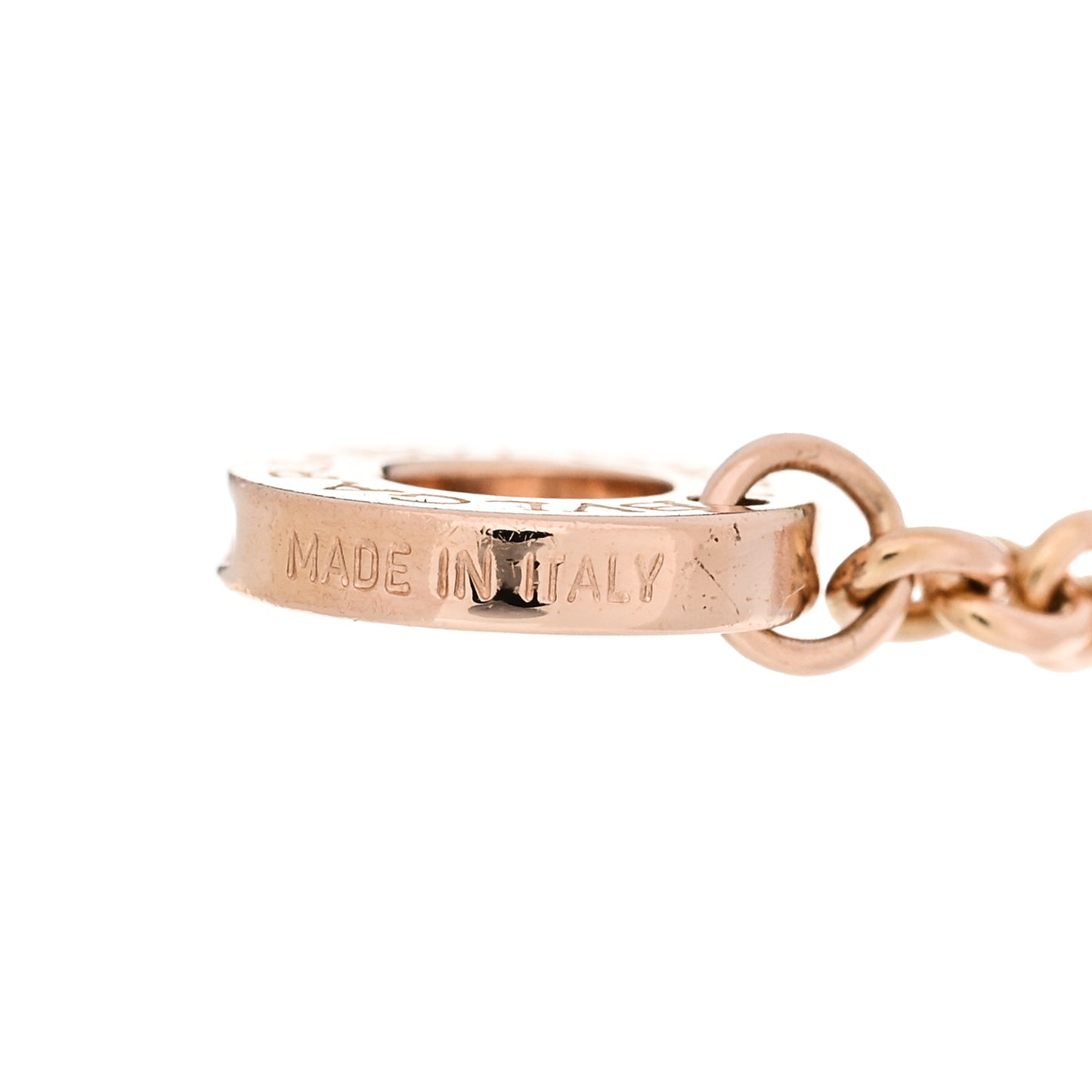 18K Rose Gold Diamond BVLGARI BVLGARI Openwork Bracelet SM