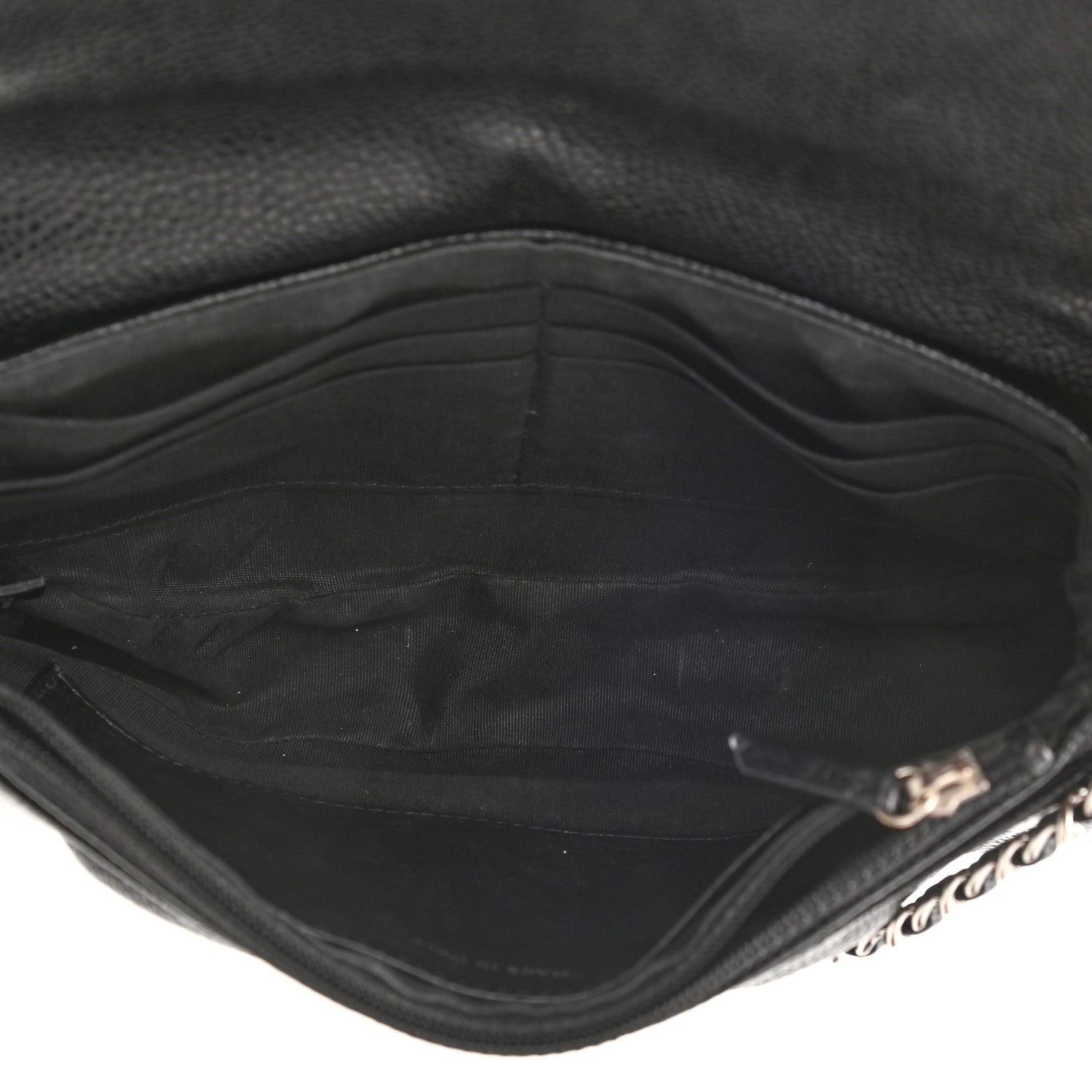 Chanel Caviar Half Moon Wallet On Chain WOC Black 5 of 12