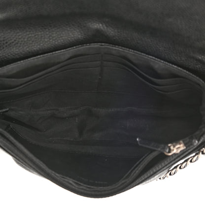 Chanel Caviar Half Moon Wallet On Chain WOC Black 5 of 12
