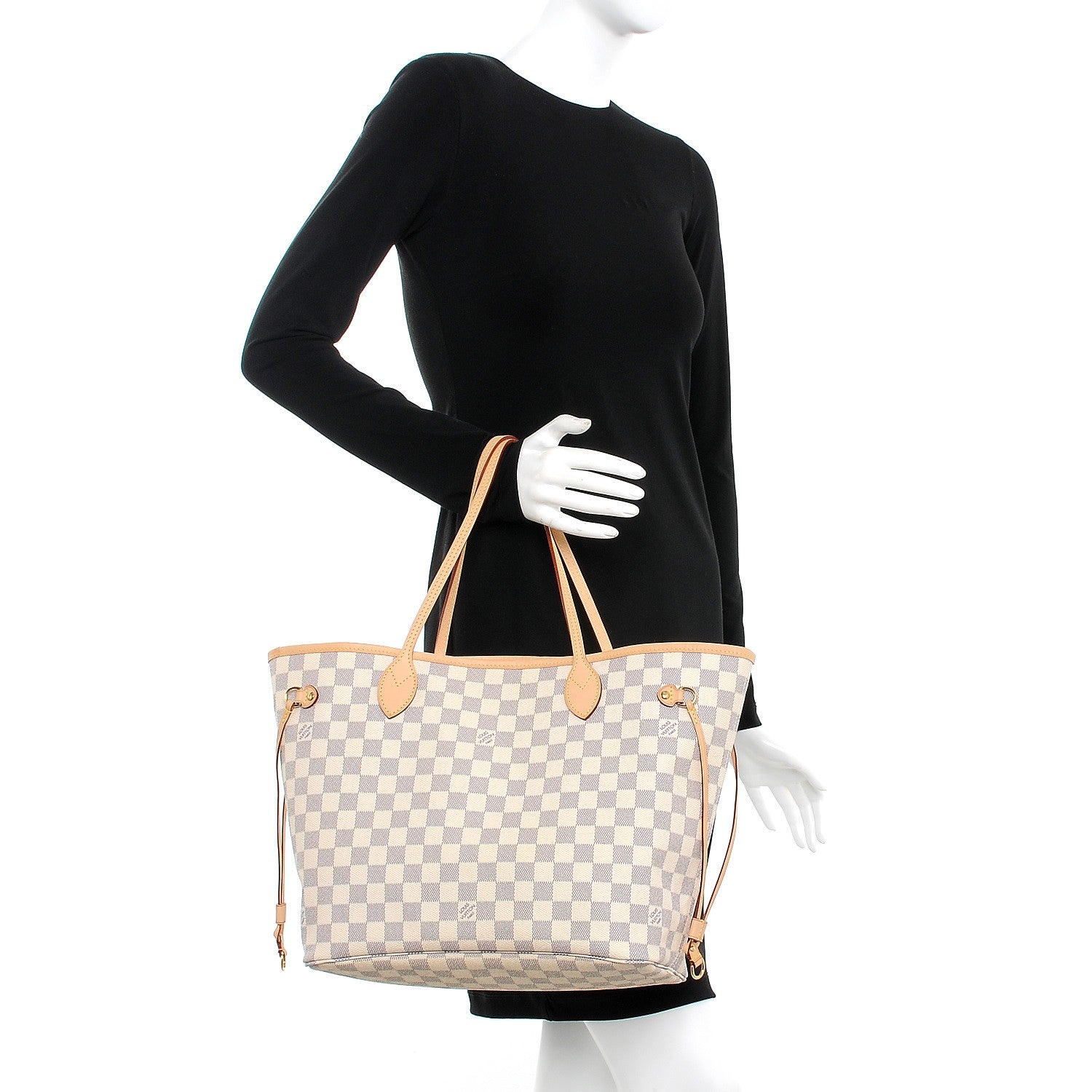 Louis Vuitton Damier Azur Neverfull MM 2 of 9