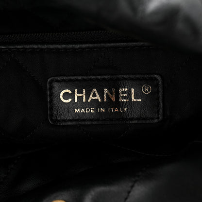 Chanel Shiny Calfskin Quilted Small Chanel 22 Black 6 of 10