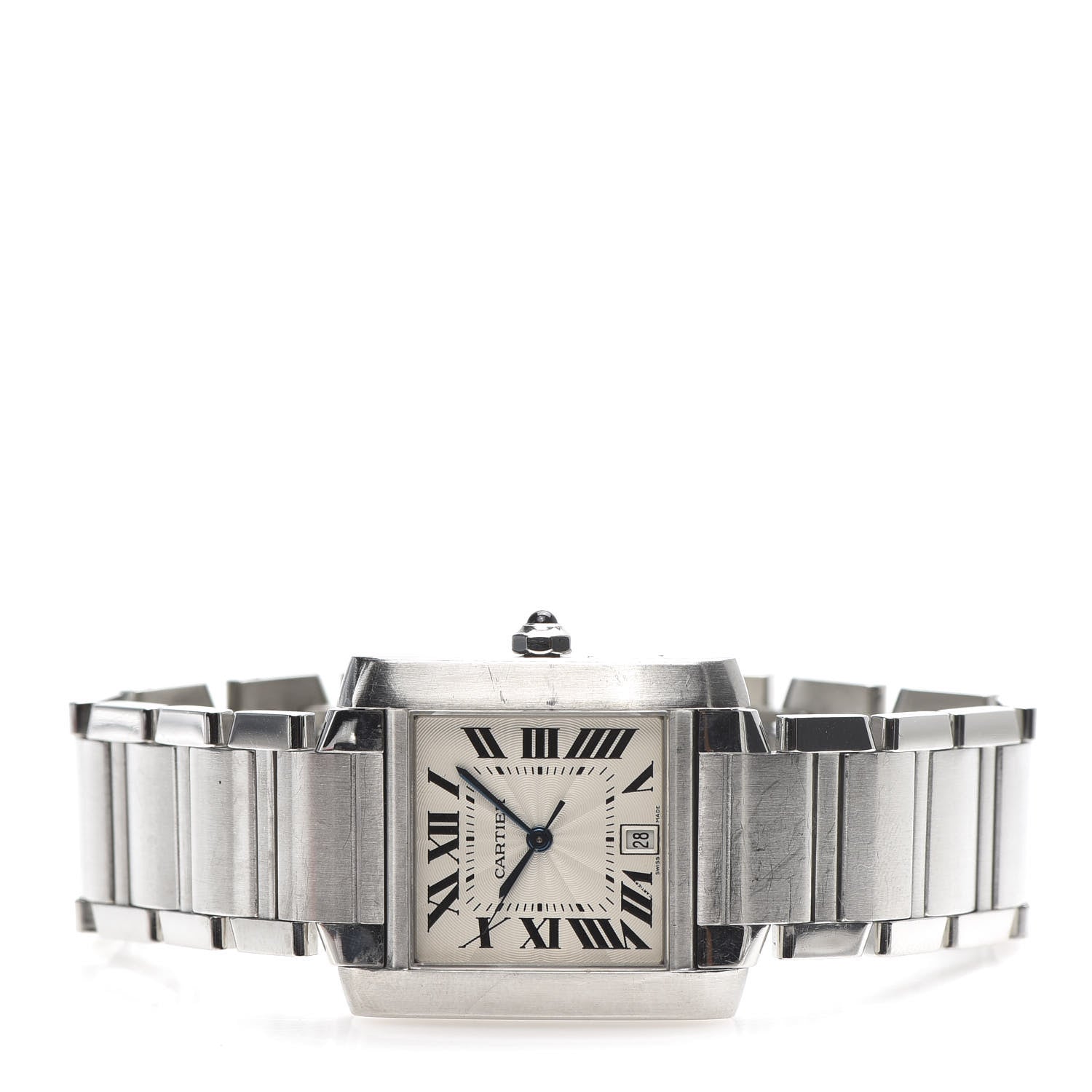 Cartier Stainless Steel 28mm Tank Francaise Automatic Watch 3 of 7