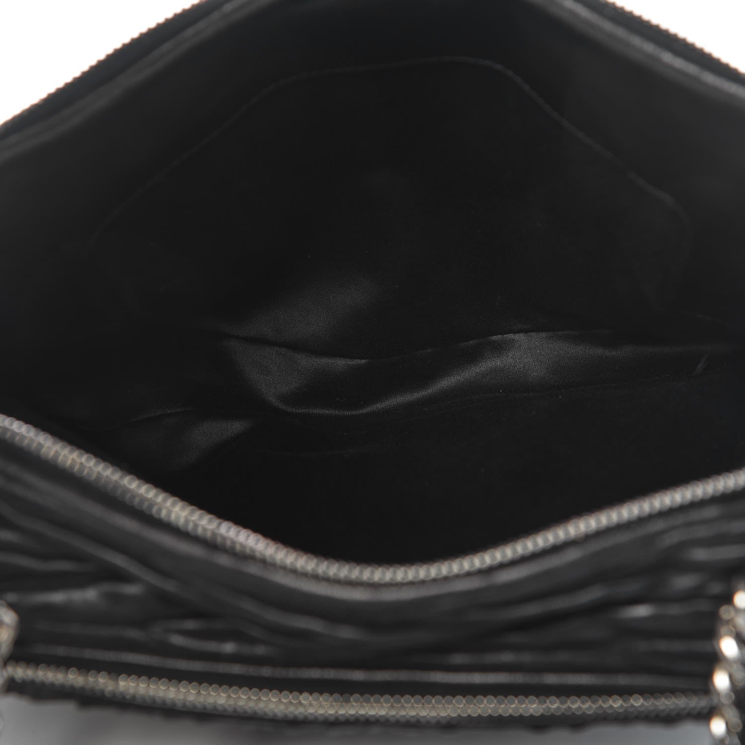 Miu Miu Nappa Matelasse Double Zip Shoulder Bag Black 12 of 15