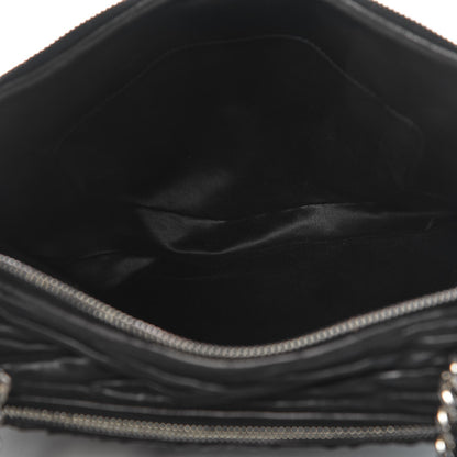 Miu Miu Nappa Matelasse Double Zip Shoulder Bag Black 12 of 15