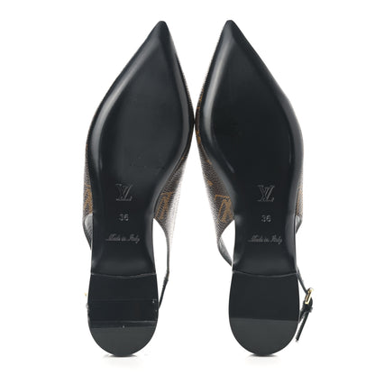 Louis Vuitton Patent Monogram Cherie Slingback Ballerina Flats 36 5 of 9