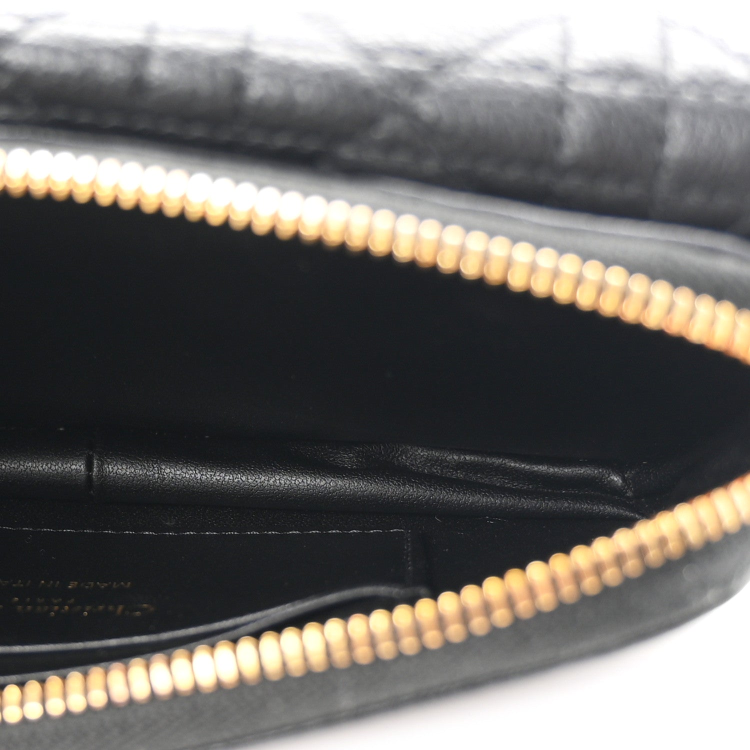 Christian Dior Supple Calfskin Cannage Caro Pouch With Chain  Black 5 of 11