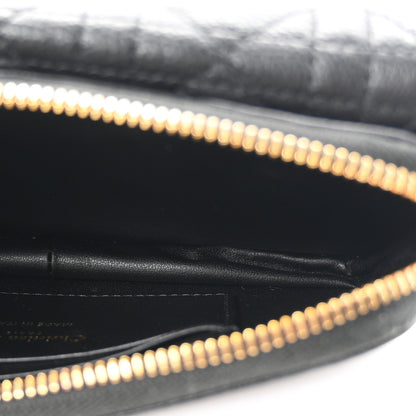 Christian Dior Supple Calfskin Cannage Caro Pouch With Chain  Black 5 of 11