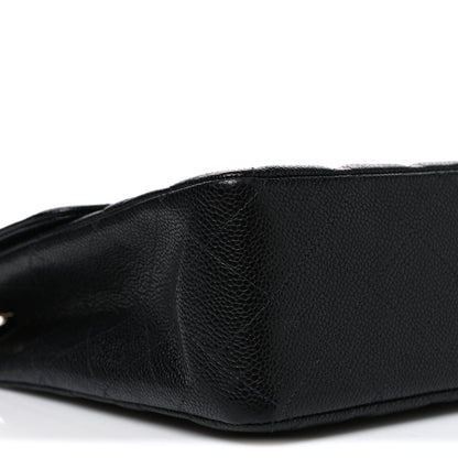 Chanel Caviar Jumbo Single Flap Black 9 of 10