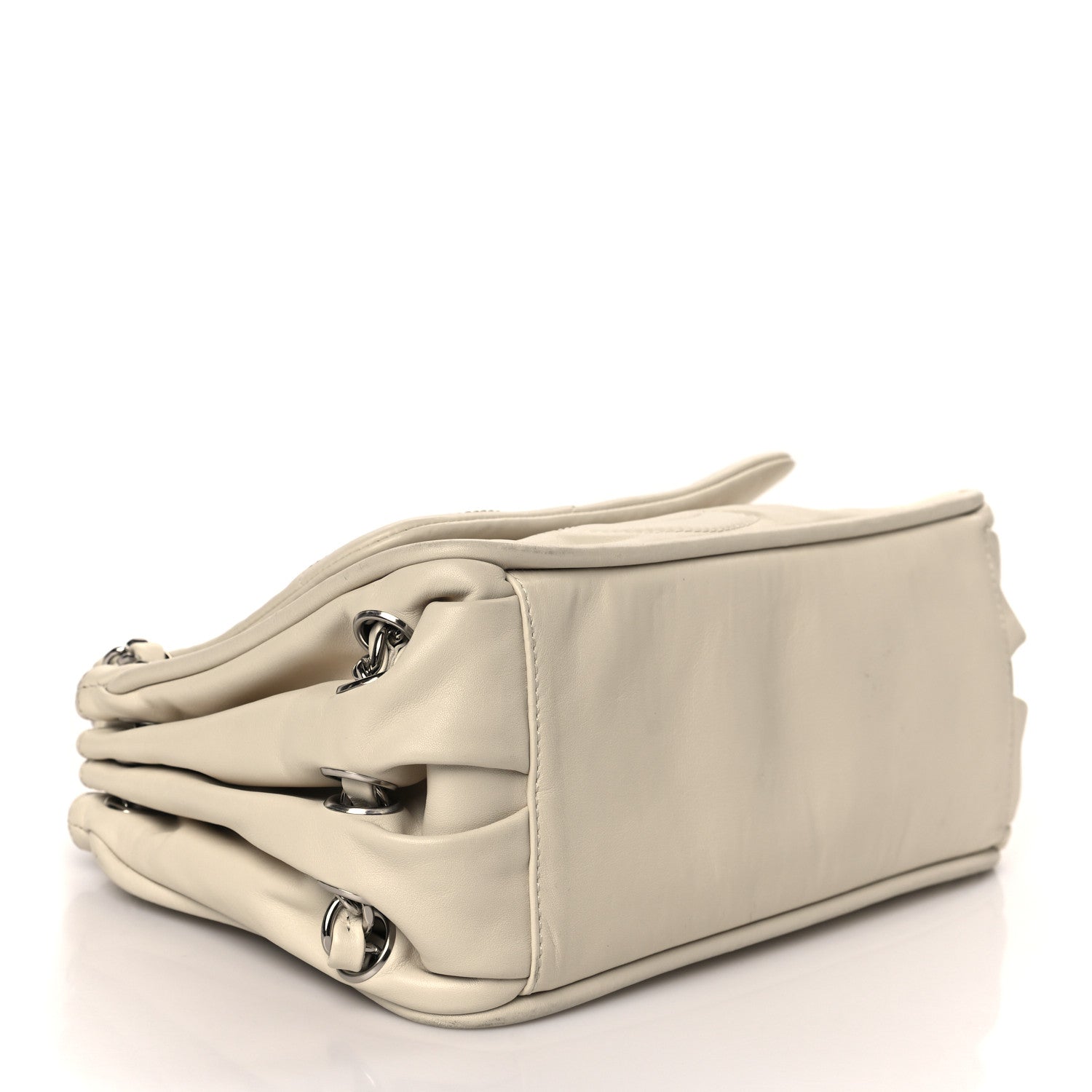 Chanel Calfskin Timeless Accordion Flap White 4 of 8