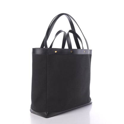 Tom Ford Canvas Calfskin Logo Tote Black 3 of 9