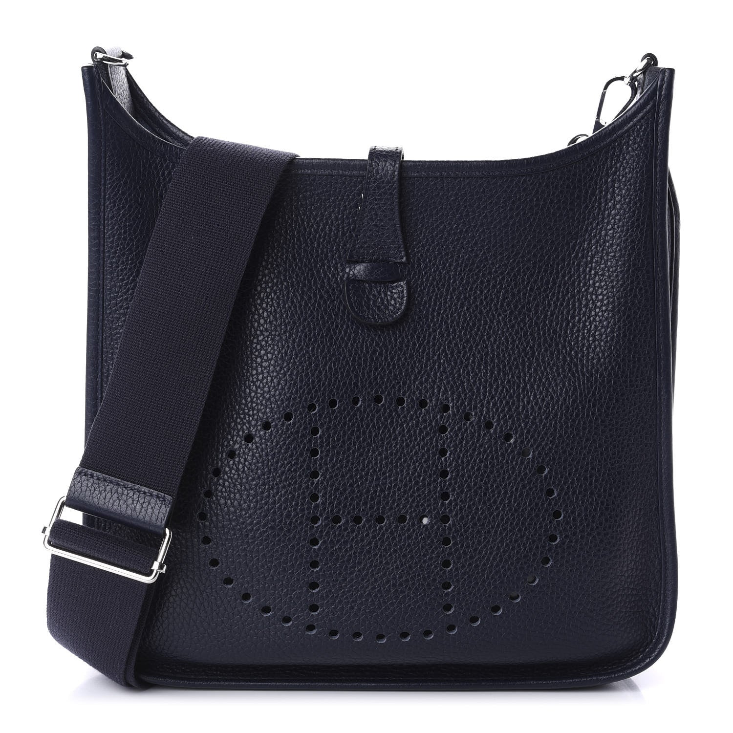 Hermes Taurillon Clemence Evelyne III PM Bleu Nuit 1 of 10