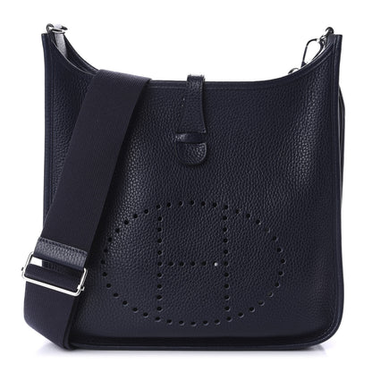 Hermes Taurillon Clemence Evelyne III PM Bleu Nuit 1 of 10