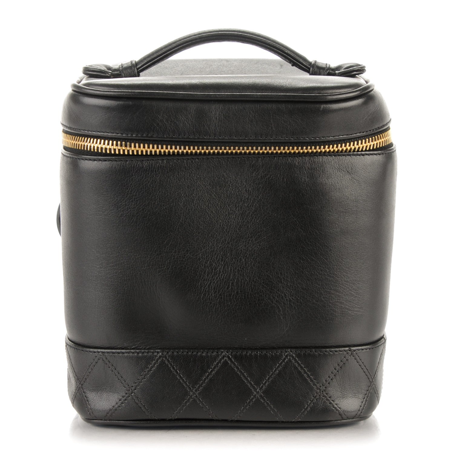 Chanel Lambskin Vanity Cosmetic Case Black 1 of 10