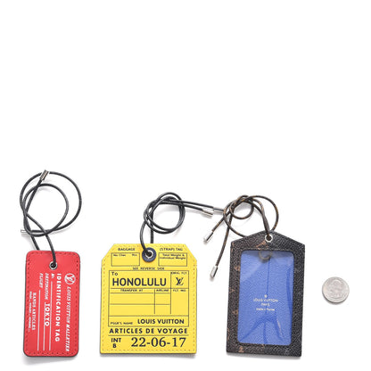 Louis Vuitton Monogram Honolulu Name Tags Set 2 of 6