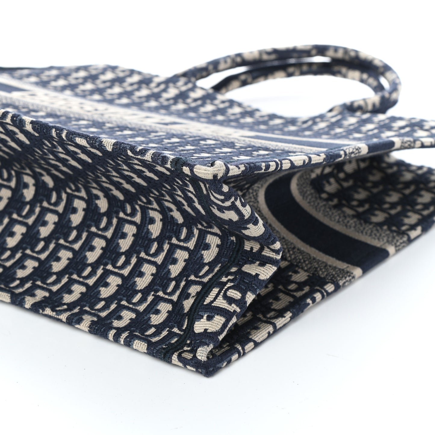 Oblique Book Tote Blue Multicolor